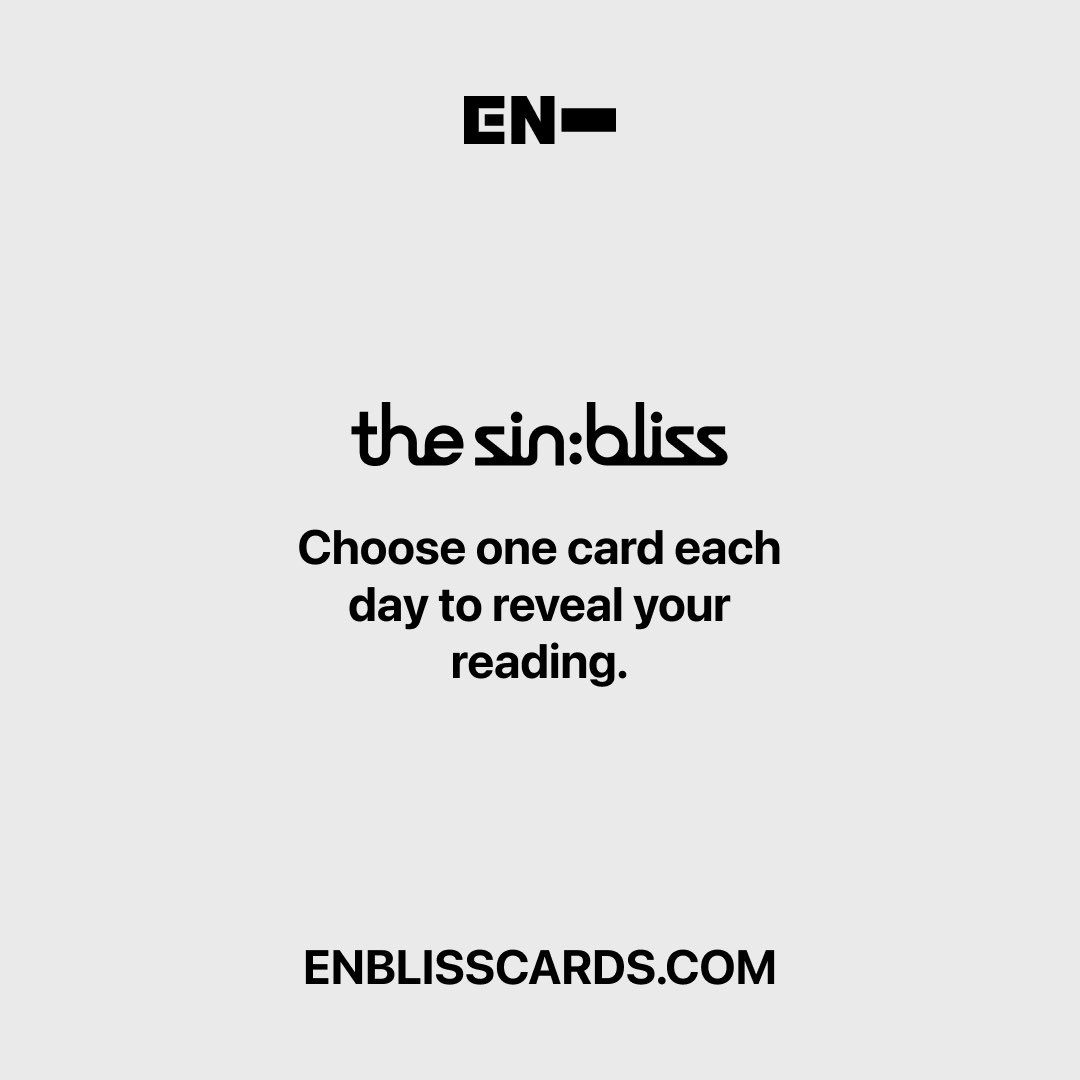 ENHYPEN's tweet photo. Your fate has already been written.🔮
Draw a card and reveal what's waiting for you.
🔗 https://t.co/XJaPXmbl3g

Let fate guide you to Pre-Save 🦇
🔗 https://t.co/QQPHkbZnv3

#ENHYPEN #엔하이픈 #THE_SIN_BLISS https://t.co/WnCC6rajkj