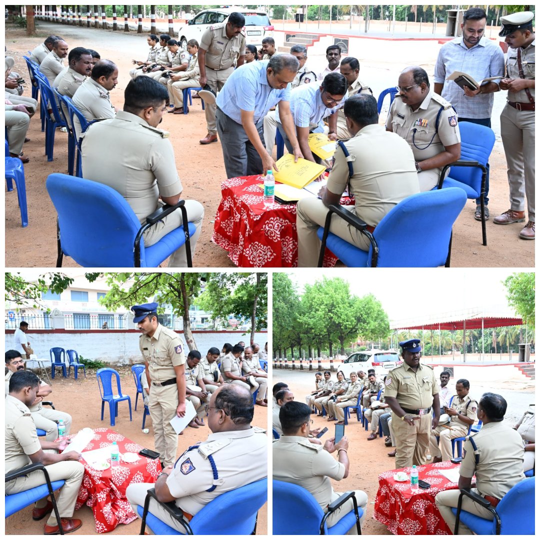 SPTumkur's tweet photo. ತುಮಕೂರು ಜಿಲ್ಲಾ ಪೊಲೀಸ್ ಕವಾಯತು ಮೈದಾನದಲ್ಲಿ ವಾರದ ಕವಾಯತನ್ನು ನಡೆಸಿ ತುಕಡಿಗಳಿಂದ ಗೌರವ ವಂದನೆ ಸ್ವೀಕರಿಸಿ, ತುಕಡಿಗಳ ಪರಿವೀಕ್ಷಣೆ ನಡೆಸಲಾಯಿತು. ಕವಾಯತಿನ ನಂತರ ಅಧಿಕಾರಿ ಮತ್ತು ಸಿಬ್ಬಂದಿಯವರುಗಳ ಕುಂದು ಕೊರತೆ ವಿಚಾರಿಸಲಾಯಿತು.
#TumakuruDistrictPolice
#WeeklyParade #ParadeInspection
#DarParadeGround #grievances
@venkatashok
@DspTumkur
@KarnatakaCops