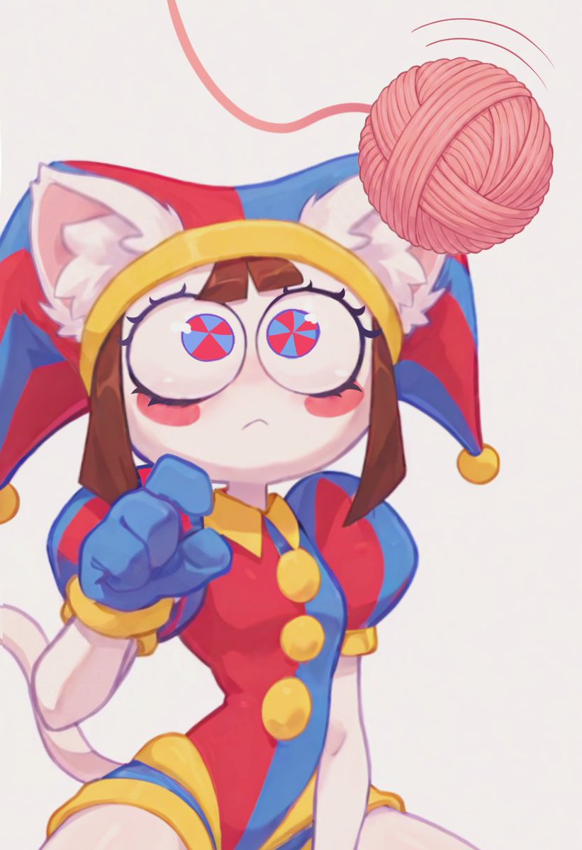 MillySylveonAI's tweet photo. Anxious cat jester gf playtime! ❤️💙 https://t.co/7foGijnbvo