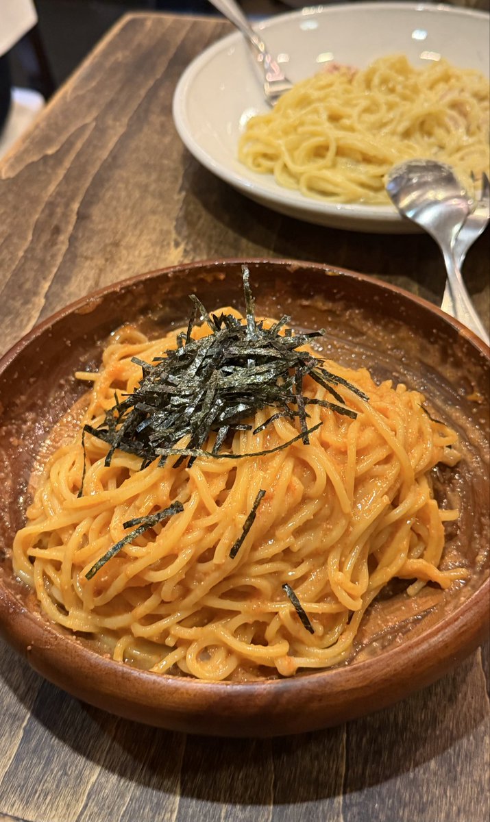 Astro_AgeTaro's tweet photo. 外苑前のスパゲッティ麦小家で、��らこウニイカ😋
#グルメ #ランチ https://t.co/gpp5OA0sfo