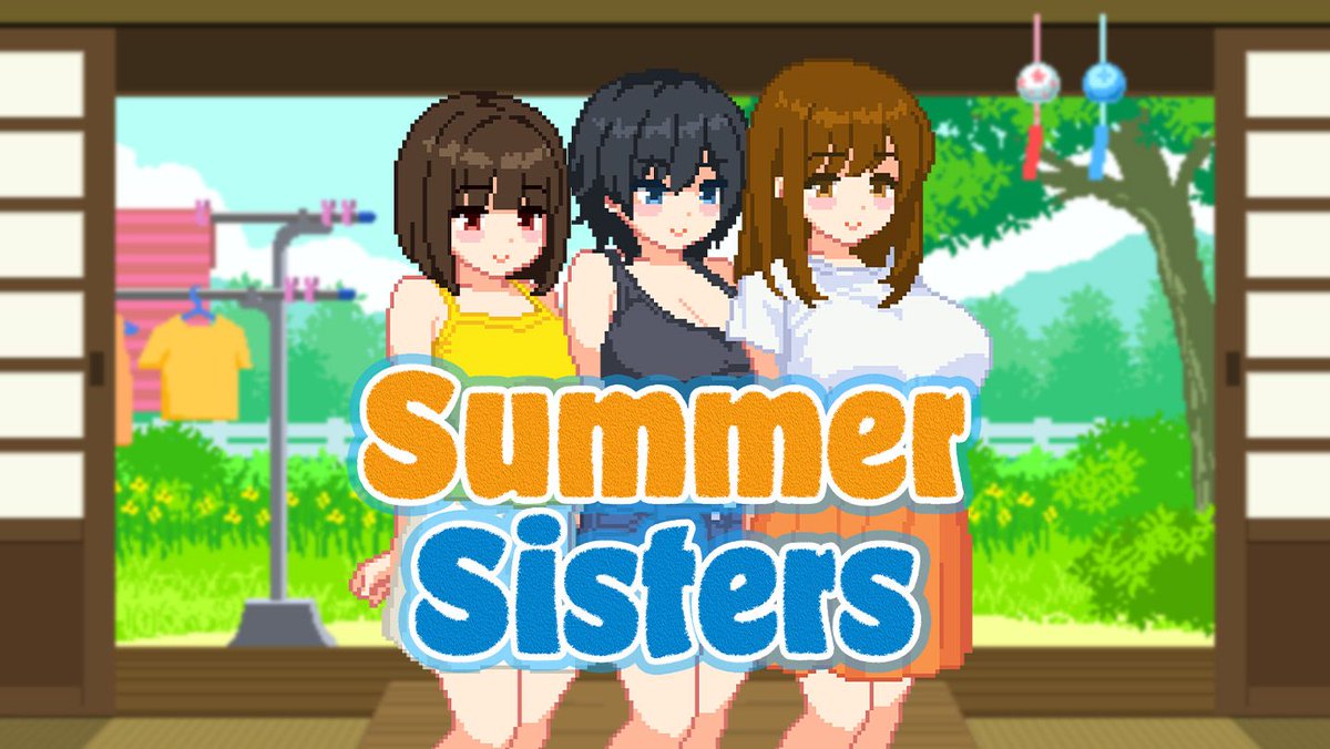 KaguraGames's tweet photo. We'll be releasing Summer Sisters by Okeyutei (@Okeyutei) tomorrow! Are you looking forward to it?

Store: https://t.co/D2eQqH8FR6
Steam: https://t.co/0nLdDZifKl https://t.co/FU6lX8Tgk1