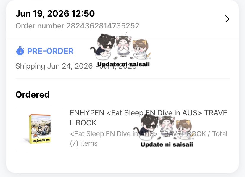 overthenoo4u's tweet photo. Sleep en drive weverse ver! Will colllect na payment for kakaotalk will secure na rin~
#saiisecured
#updatenisaisaii https://t.co/SrcARk3HPi
