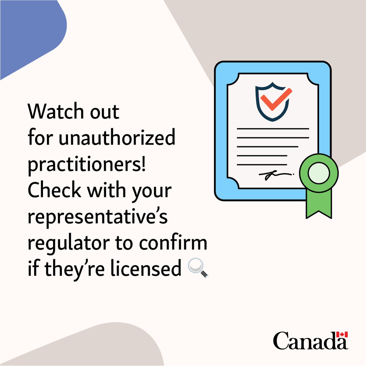CanadaUAE's tweet photo. تحذير من عمليات الاحتيال المتعلقة بتأشيرات الدخول! 

احذر من المستشارين غير المرخصين (UAPs): أي شخص يقدم استشارات في شؤون الهجرة مقابل أجر دون أن يكون حاصلاً على ترخيص. هذا أمر مخالف للقانون! 

احمِ نفسك — تأكد من أن ممثلك (مستشارك) مرخص👈 https://t.co/Xhj3dOdsf2 https://t.co/ABzps1YTQx