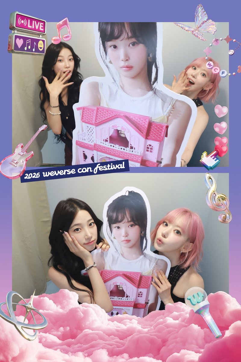 sserapics's tweet photo. LE SSERAFIM 2026 Weverse Con Festival Artist Zone with FEARNOT

#LE_SSERAFIM #르세라핌 https://t.co/qo4vwmxA2a