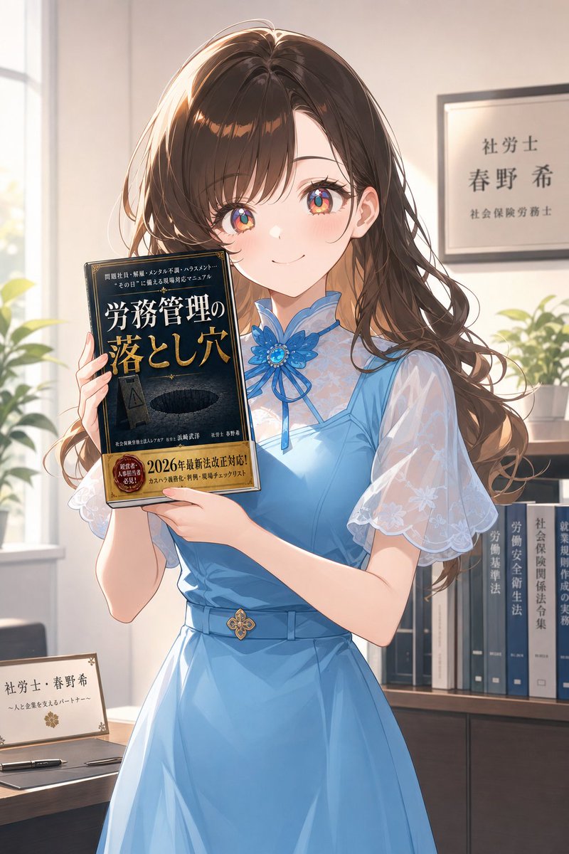 sr_leahoa's tweet photo. 📕本日10時、発売しました！ 
『労務管理の落とし穴』

  ＼3日間限定・99円セール／ 
通常1,200円 → 今だけ99円（6/19金〜6/21日） 

 問題社員・解雇・メンタル不調・ハラスメント・・

"その日"に効く初動を、社労士・春野希と1冊に。  
2026年法改正に対応 

特典受け取り方はリプ欄にて

amazon販売ページ
https://t.co/gPpYuGuIeA

#社労士　#労務管理　#労務トラブル　#解雇　#問題社員　#メンタル不調　#ハラスメント