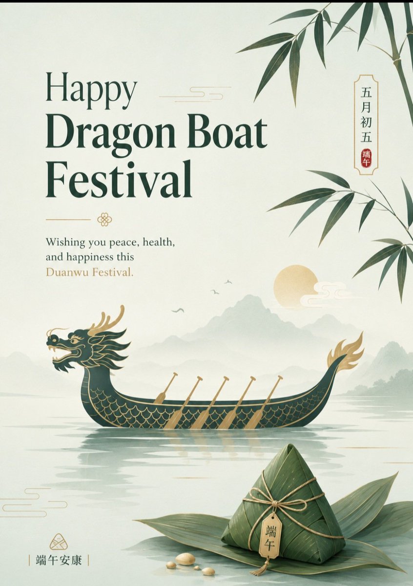 ArthurMangwende's tweet photo. Wishing our colleagues, partners and friends in China a peaceful and happy Dragon Boat Festival.
May this special holiday bring good health, happiness, unity and renewed energy to you and your loved ones.
Happy Duanwu Festival! 端午安康 https://t.co/QjltUesQfb