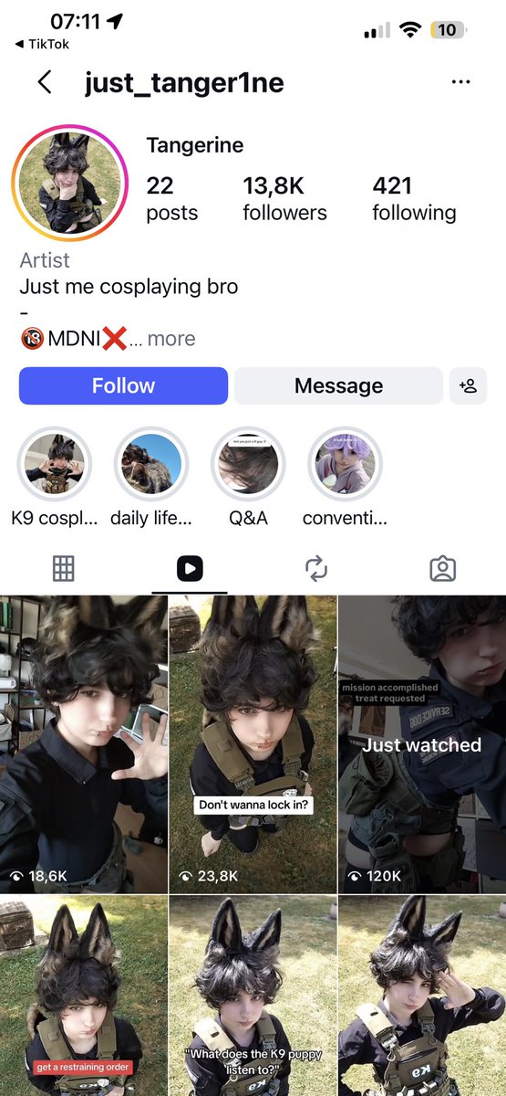 Anarchissk's tweet photo. ACAB INCLUS ce furry femboy whose fursona is a K9 https://t.co/xOKRTRRSUa