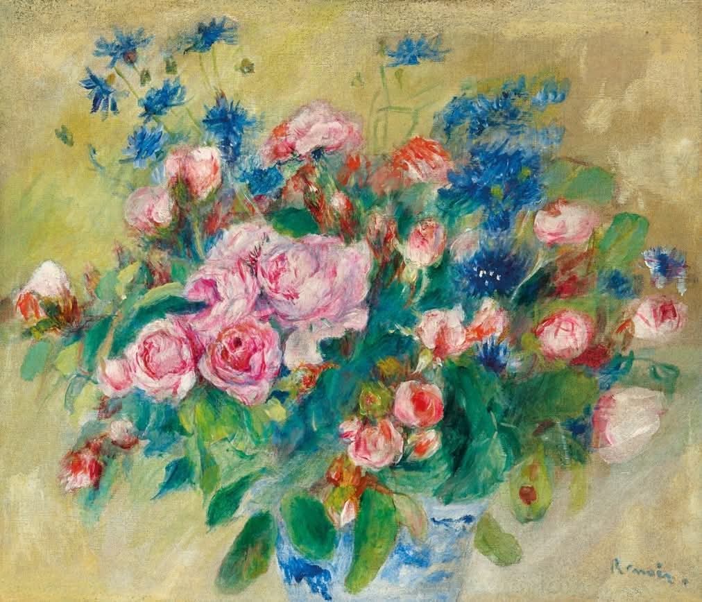 var223's tweet photo. La vie nous accable et nous brise l'âme, et l'art nous rappelle que nous en avons une.
Stella Adler

Pierre - Auguste Renoir
Flowers, 1879🎨
#Vendrediart https://t.co/dnfEx8roMy