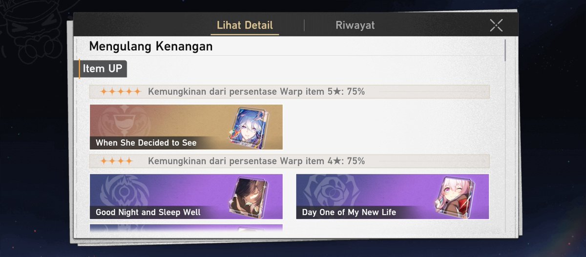 amoeifa's tweet photo. Wts akun hsr 70k

TL 63
Eva, yao, dhpt, Archer, Robin, Kafka, yunli, anaxa+Ic
Benner Ic rate on pity 47
Usn unset, bd set
Bisa take se gmail
Avail qris/rekber
#zonauangㅤ #wts https://t.co/oywQQ27u9p