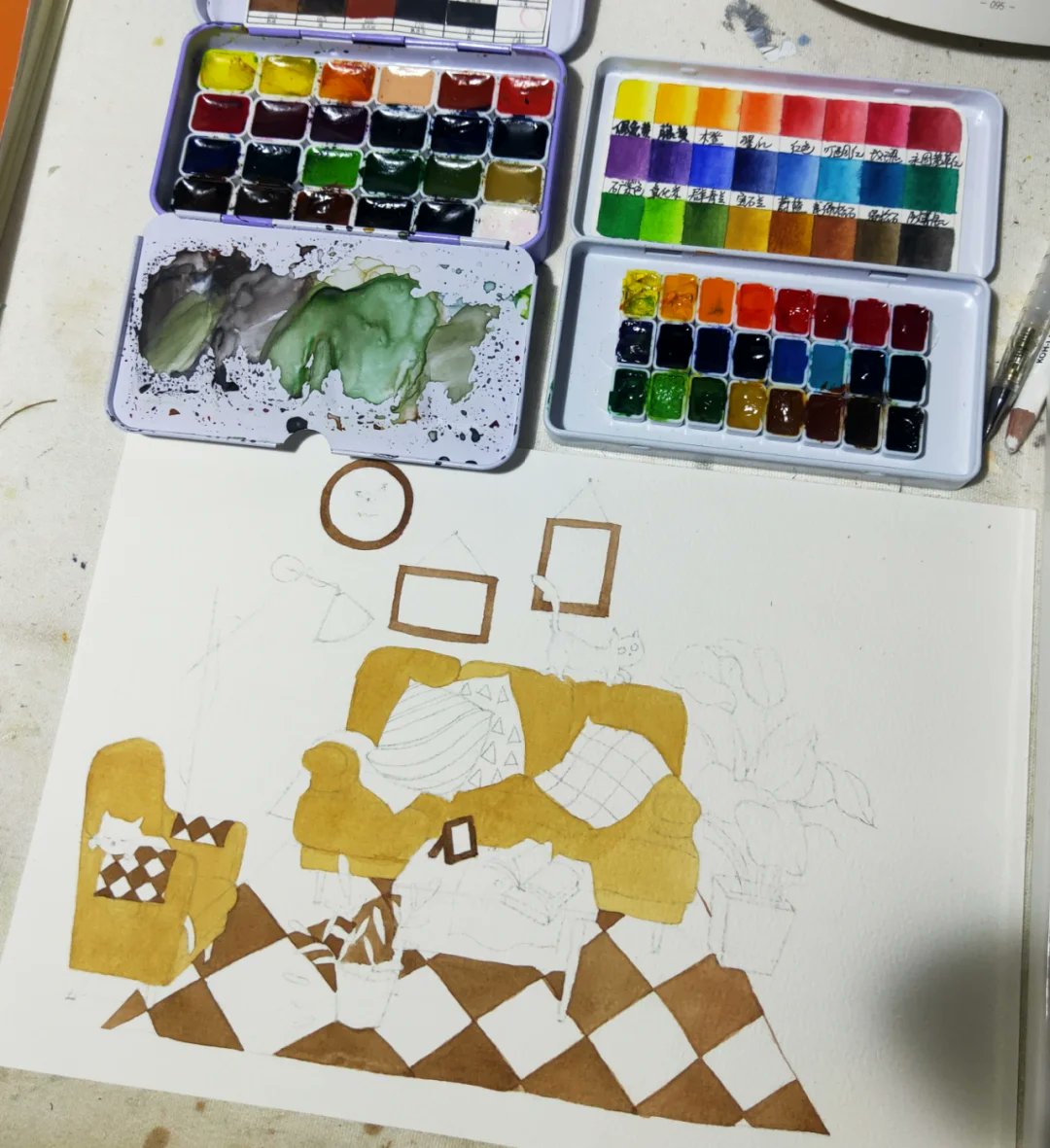 Danielcastro_be's tweet photo. Pick up watercolor painting as your weekend hobby! No professional tools needed, just paper and basic brushes to unlock your creativity. Small steps bring big fun!， https://t.co/iyHXh3qqMQ