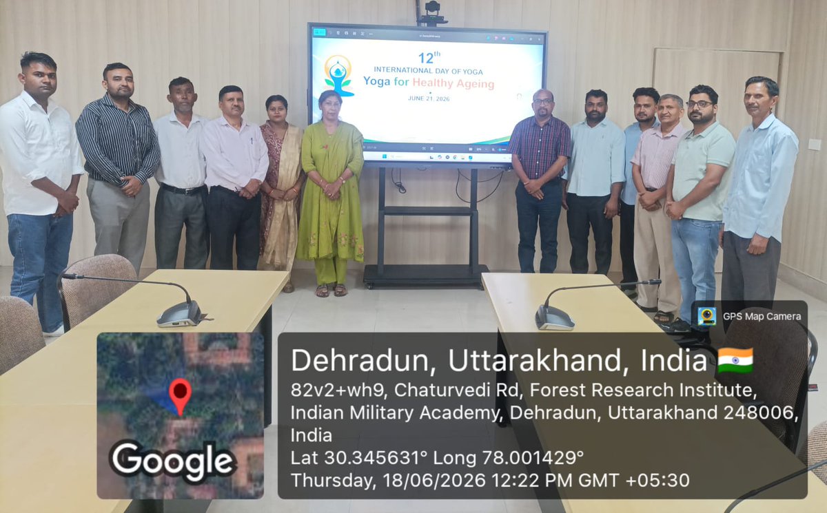 dfe_goi's tweet photo. As part of IDY-26 observance, officers &amp; staff of @dfe_goi took the e-Pledge on 17.6.26, reaffirming their commitment to Yoga. An Awareness Session held on 18.6.26 highlighted Yoga’s benefits for physical and mental well-being and encouraged active participation in IDY 2026. https://t.co/sWI8RDLab4