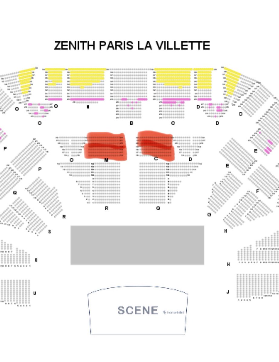 hetheysheesh's tweet photo. Places toujours dispos possibilité de négocier le prix dans la limite du raisonnable 😔✌️ elles sont dans les gradins face à la scène (en rouge) https://t.co/QHP5JgDfTL