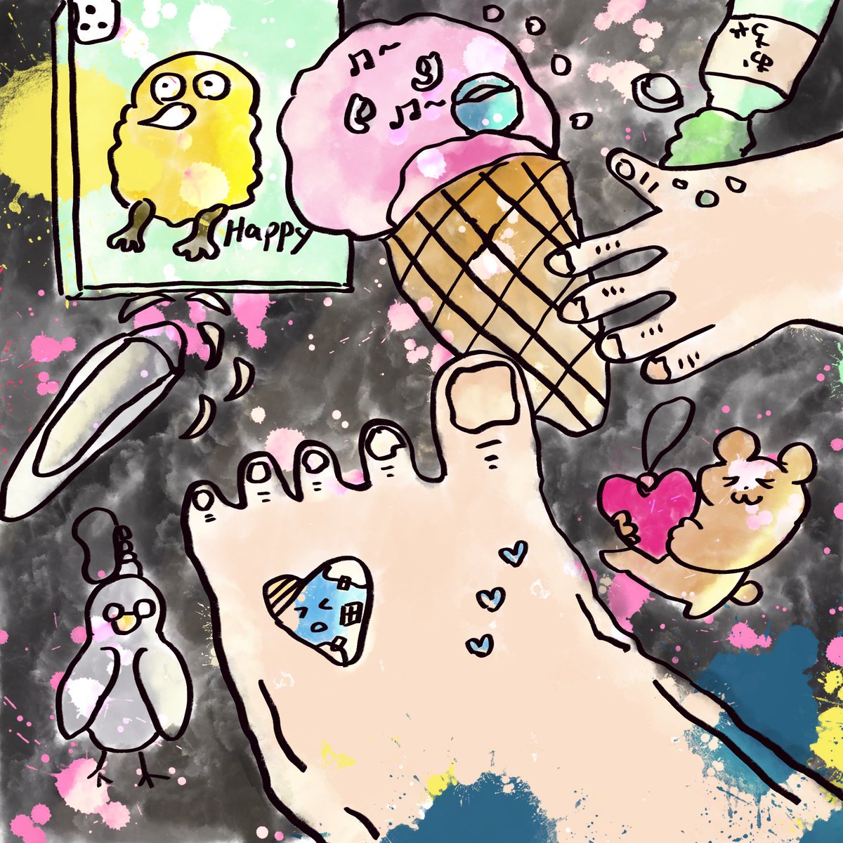 one_DAY_b827's tweet photo. 心が暴れている自分
#イラスト好きと繋がりたい https://t.co/7TEMl8m7dH