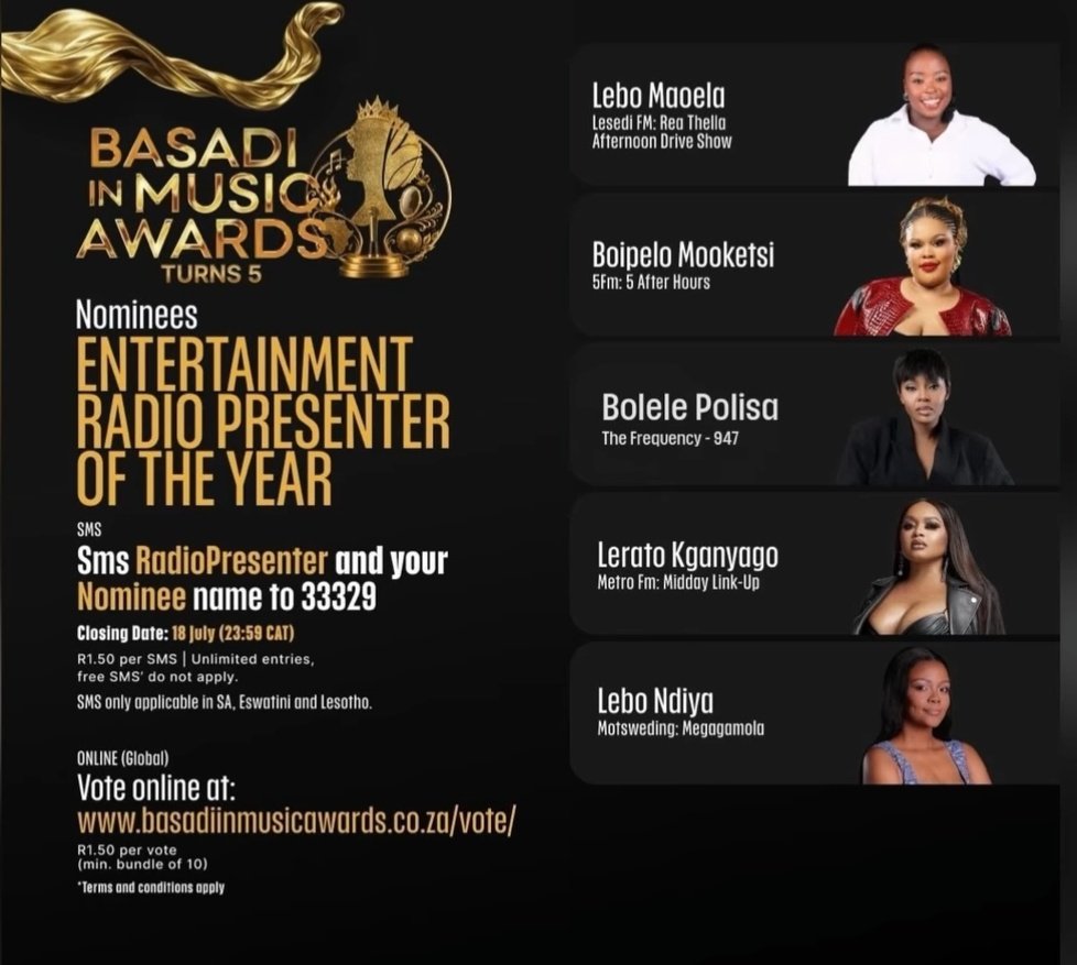 HendriccahM's tweet photo. @FikileVezi @Leratokganyago @desireelanka @WilliamSkhosan9 @chaba_charles Tjovitjoooooo bafethu, happy Friday family ππππ
Please let's vote for our Queen Mother Mzoristo asomblief π€
#TwoForOneπ
#TMLMix πππ
#TheMiddayLinkUp let's gooooooh ππππ https://t.co/66qzJlGm7q