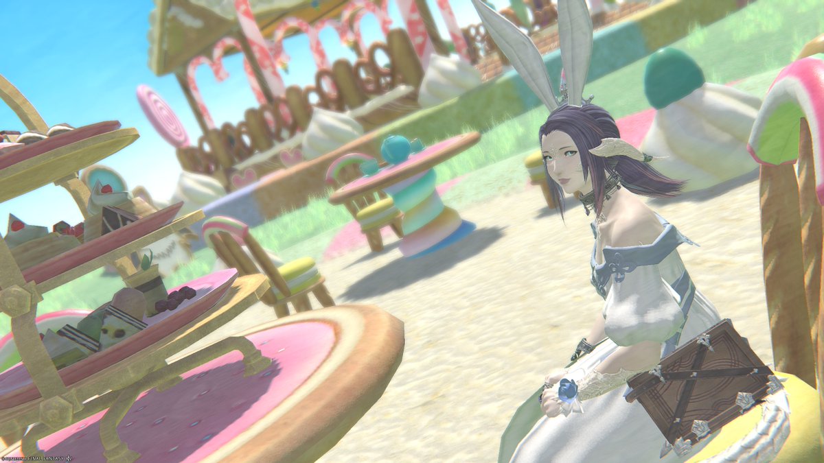ao_miduki's tweet photo. 欲しかったスプリングドレスをやっと作れたー！
コツコツ地図やって、やっとドレス生地が揃いまして。
かわいいねぇ。
 #FF14 https://t.co/SO5kEKT062