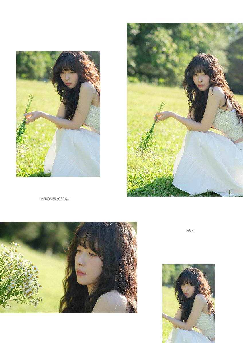 arinchowi's tweet photo. I really love how the light hits the white dress and green grass here. The tiny details, like the daisy and the stars, are so cute. It's like a soft dream. https://t.co/EBI4qQtt8o