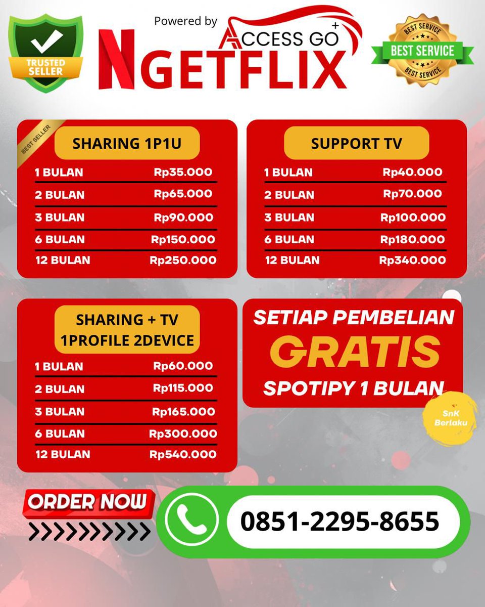 fshniel's tweet photo. @dailyzoeyyy sinii kak, Buy 1 Get 1 netflix  FREE spotify premm 1 bulan https://t.co/AOhVacpKnh