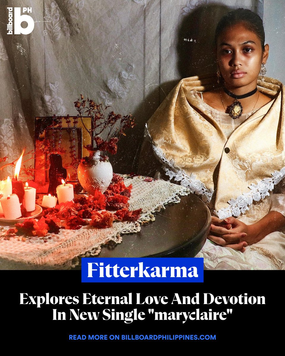 BBPHOfficial's tweet photo. fitterkarma (@fitterkarma666) taps into unwavering love and devotion on new single “maryclaire.”

Read more here:
https://t.co/MTSyw4dIYO

#BillboardPhilippines #BillboardPH https://t.co/KU7XdQqbGZ