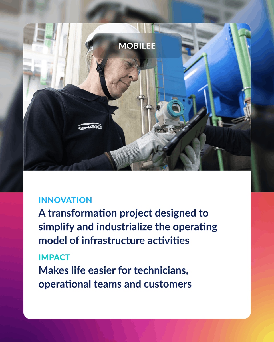 ENGIEgroup's tweet photo. 🛠️ For People &amp; Fields:
• Energy Renovation: Home energy estimate in seconds.
• Mobilee: Simplifying tasks for field technicians. https://t.co/xsgJCPNJZM