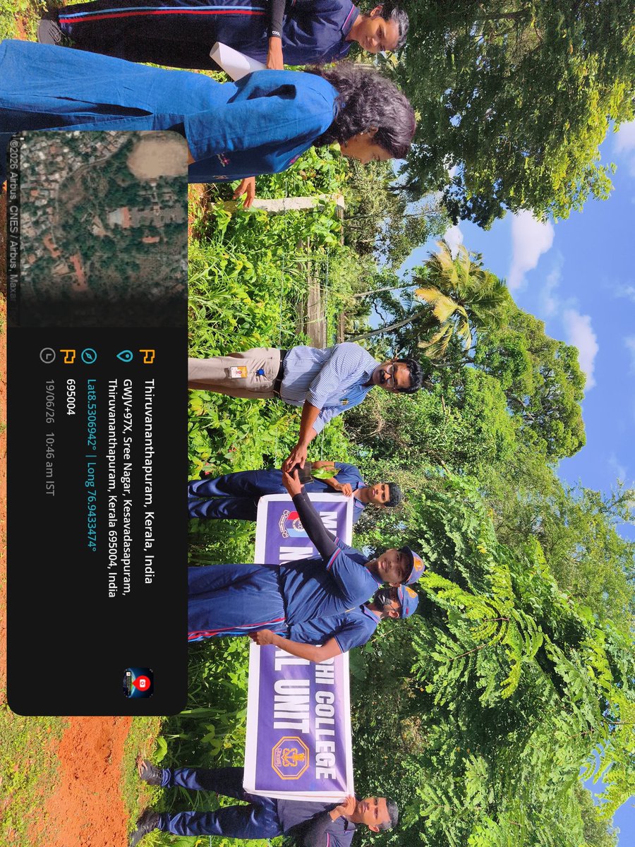 ncc_mg's tweet photo. As part of the Olympic Forest Drive 2026, the NCC Naval Wing of Mahatma Gandhi College organized a tree-planting programme on the college campus on 19 June 2026. The programme was inaugurated by Prof. Kishore Ram, Principal of the college, by planting a sapling. https://t.co/E7mQC6zG2z