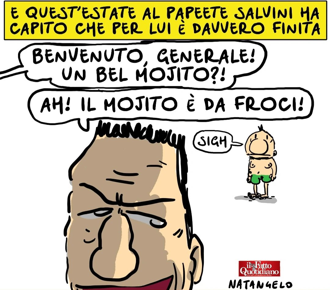 NatangeloM's tweet photo. Sotterrato - la mia vignetta per Il Fatto Quotidiano oggi in edicola!

#salvini #vannacci #satira #vignetta #natangelo #evian https://t.co/m0ytmJAAHZ