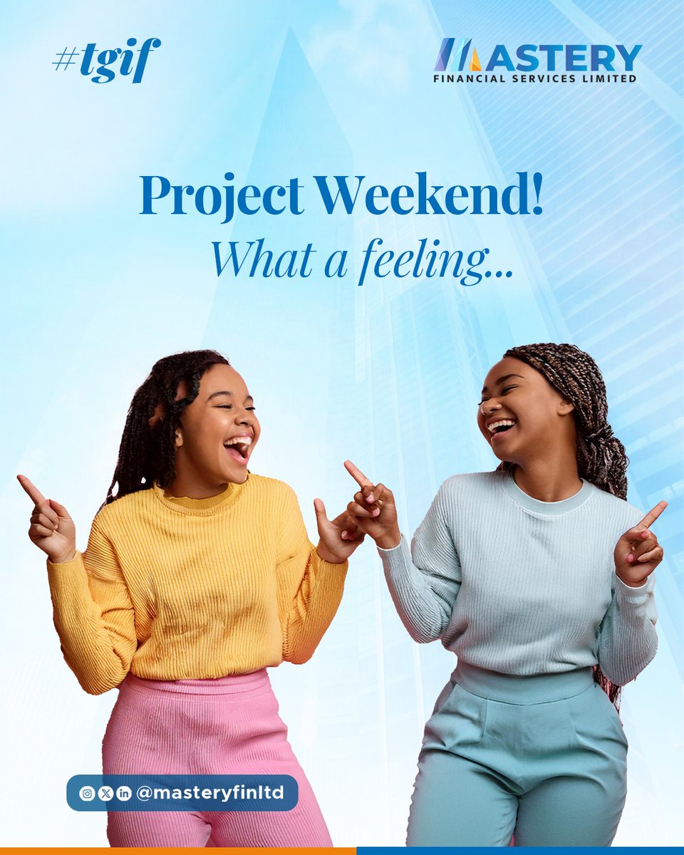 masteryfinltd's tweet photo. Project Weekend! What a feeling... 🎉

Every project completed is a reminder that consistency, dedication, and hard work always pay off. 

Happy Project Weekend! 🚀

#ProjectWeekend #WeekendVibes #ProjectComplete #MissionAccomplished #Success #GrowthJourney #Masteryfinltd https://t.co/9DUT1CBPLv