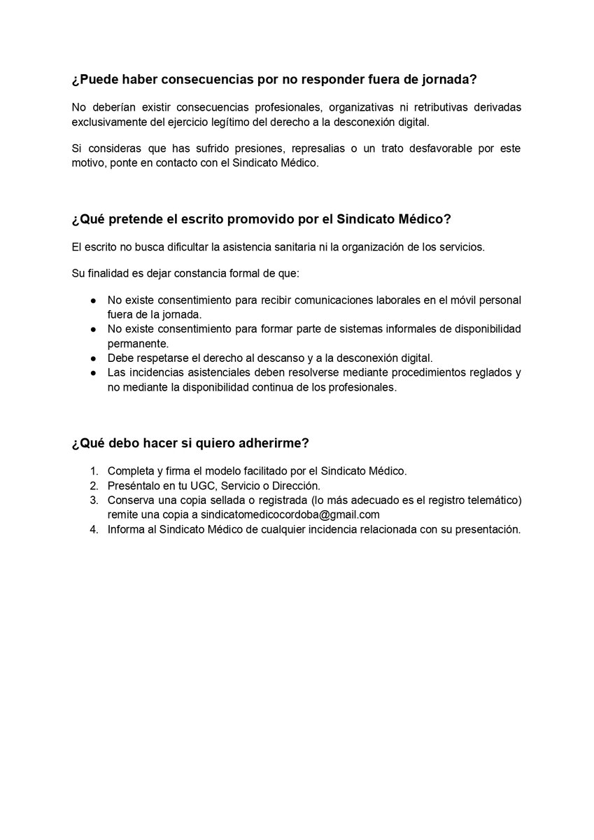 SMACORDOBA's tweet photo. 📵¡MUY IMPORTANTE! CAMPAÑA Derecho a la desconexión digital
Cada vez es más frecuente recibir llamadas o mensajes para cubrir incidencias fuera de la jornada laboral. El descanso también es un derecho. https://t.co/nxErgHgAGx