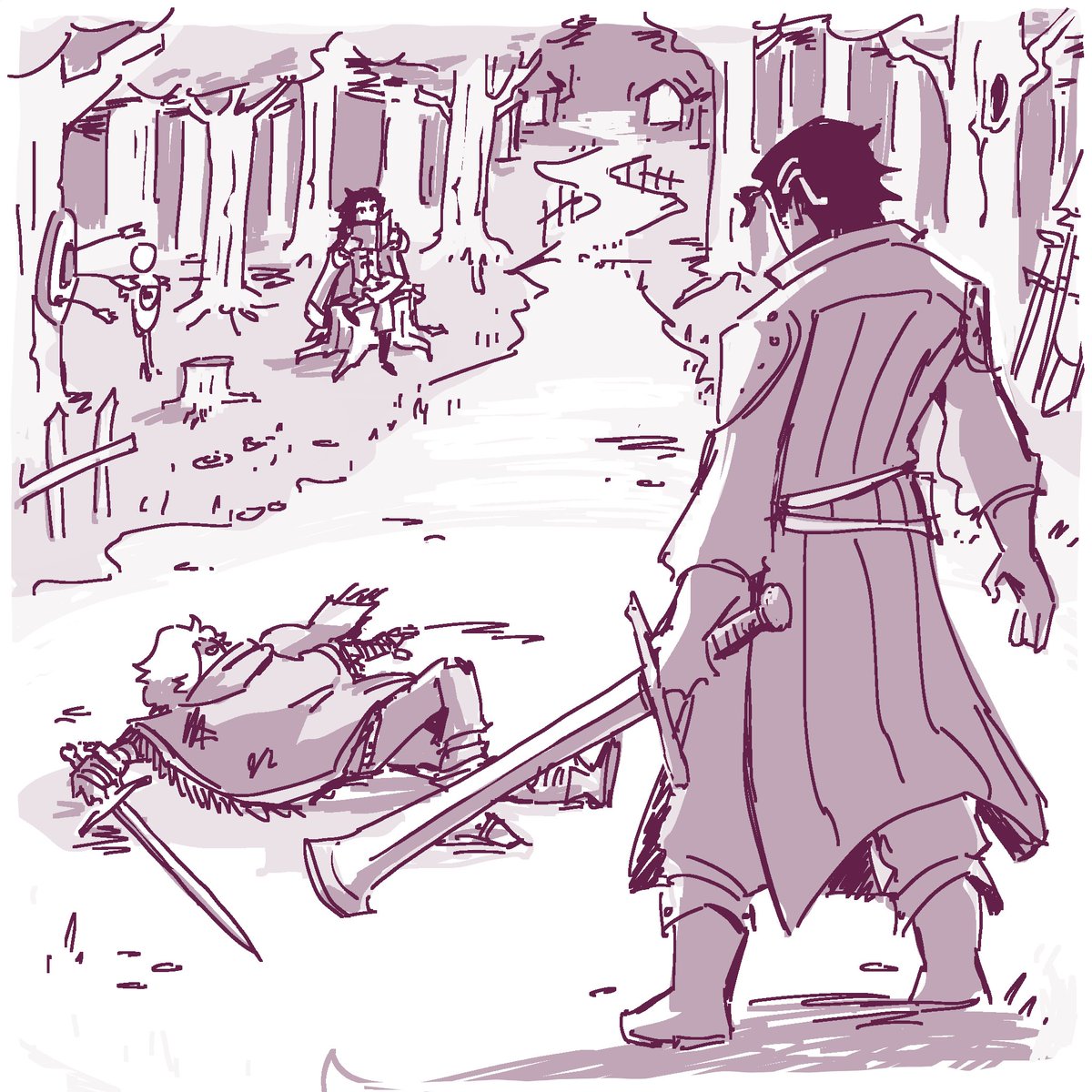 Dux_Draws2's tweet photo. sword practice https://t.co/8J8G3DmNH1