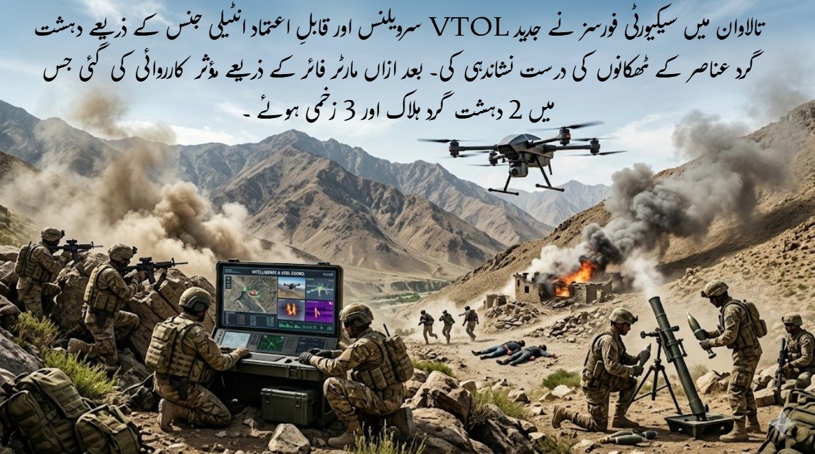 SamairaRind's tweet photo. تالاوان میں سیکیورٹی فورسز نے جدید VTOL سرویلنس اور قابلِ اعتماد انٹیلی جنس کے ذریعے دہشت گرد عناصر کے ٹھکانوں کی درست نشاندہی کی۔ بعد ازاں مارٹر فائر کے ذریعے مؤثر کارروائی کی گئی جس میں 2 دہشت گرد ہلاک اور 3 زخمی ہوئے ۔
#Talawan
#SecurityForces
#VTOLSurveillance https://t.co/CmRDijBFbq