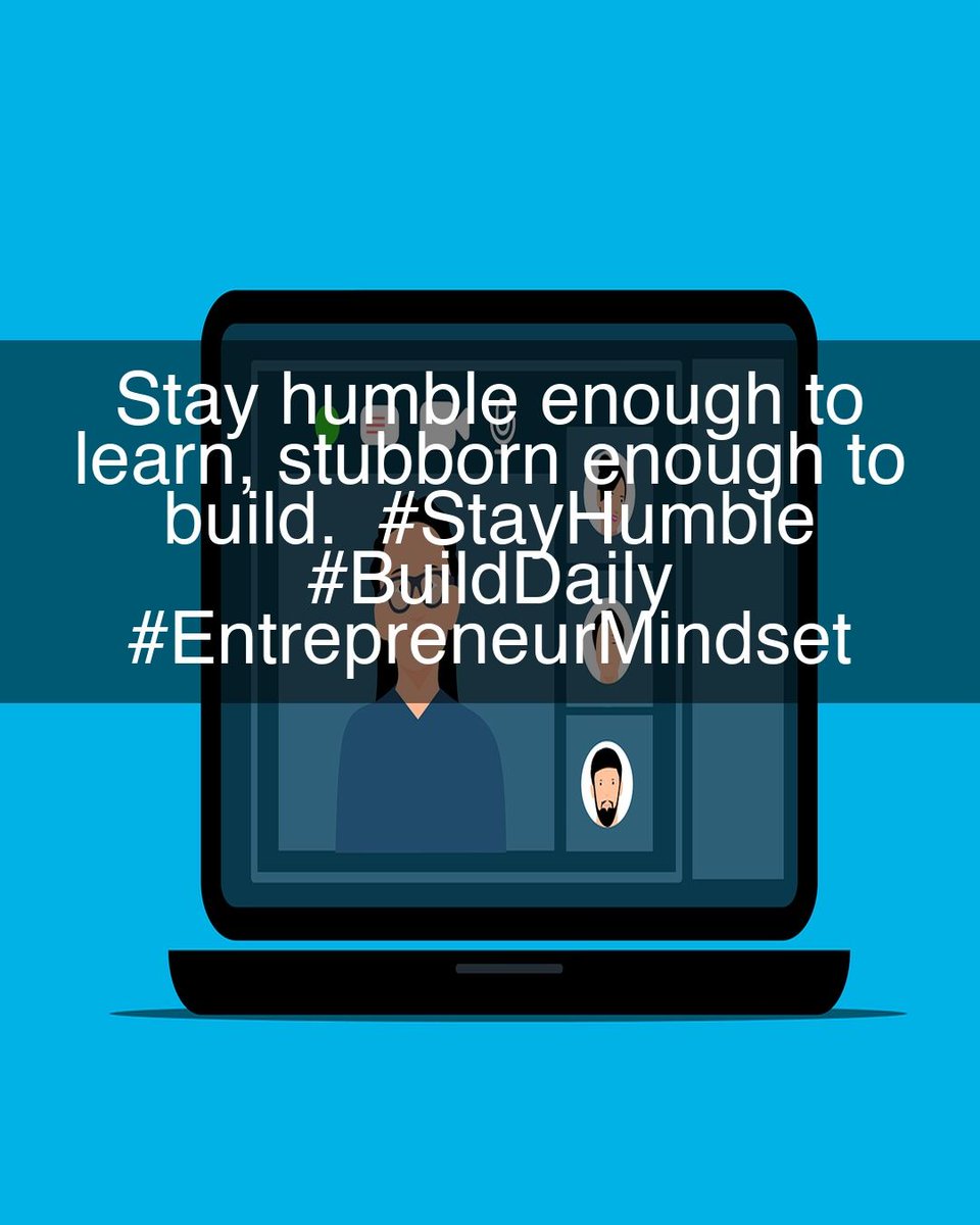AlexEnrightInc's tweet photo. Stay humble enough to learn, stubborn enough to build.

#StayHumble #BuildDaily #EntrepreneurMindset https://t.co/TSgcAC4iHE
