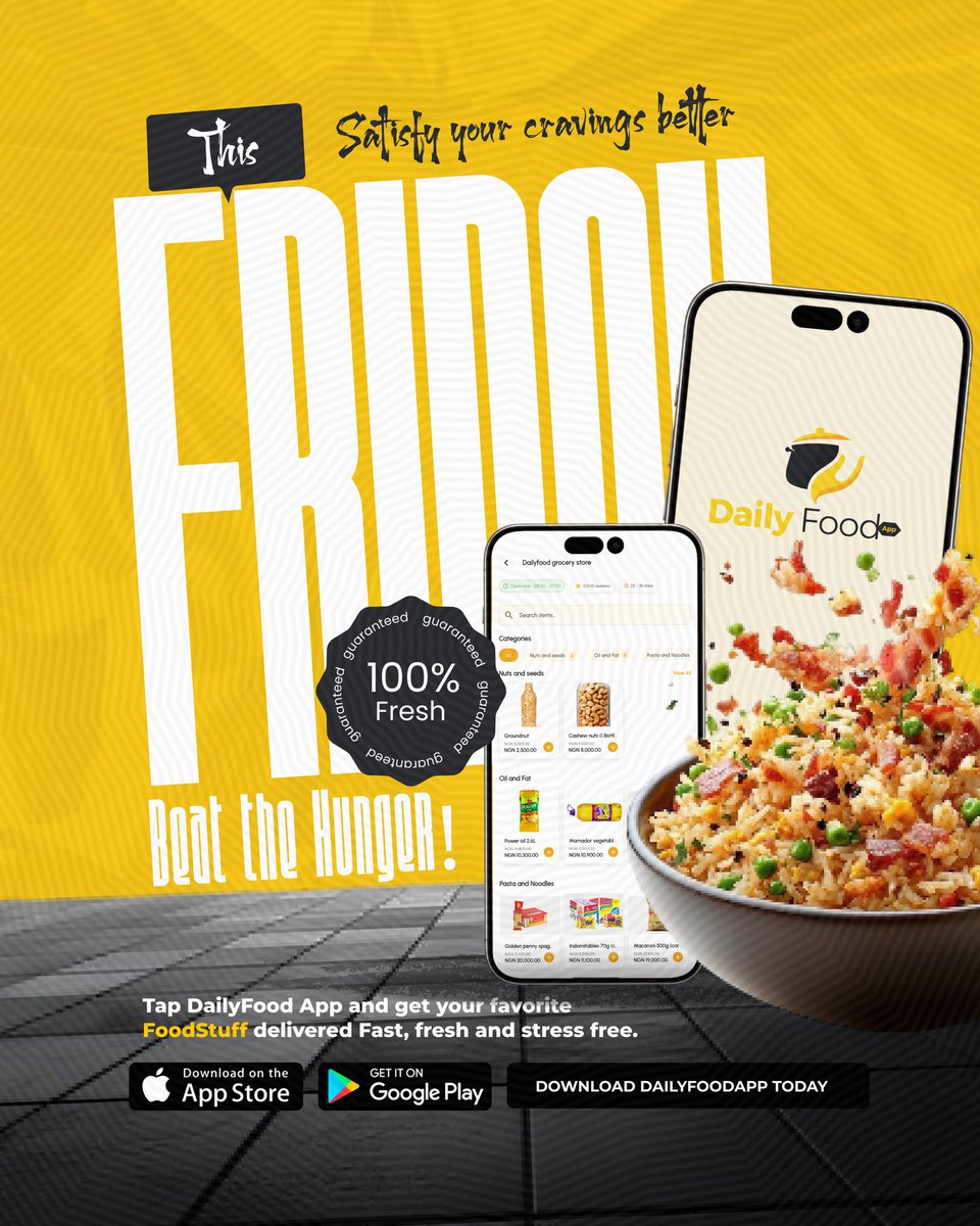 DailyFoodApp's tweet photo. Cravings calling? 📞🍽️

DailyFood delivers freshness right to your doorstep. Fast. Easy. Reliable.

Download now and beat the hunger! 🚀

#DailyFoodApp #FreshEveryday https://t.co/vssiGvKzTw