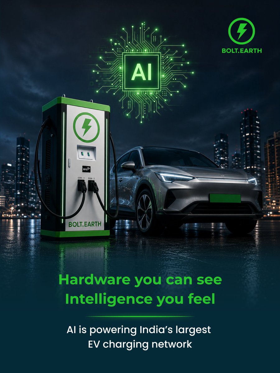 bolt_earth's tweet photo. The smartest part of #EVCharging isn't always visible.

#BoltEarth #EVs #ArtificialIntelligence #ElectricVehicles #EVAdoption #EVIndia #Agentic https://t.co/Pxy31EBfIm