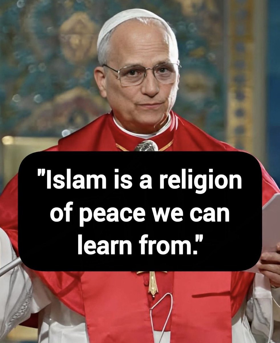 Johnwinter666's tweet photo. @Pontifex And Sir, you betray Jesus and all the saints and innocents murdered in the name of Islam. https://t.co/PFicyR3FU5