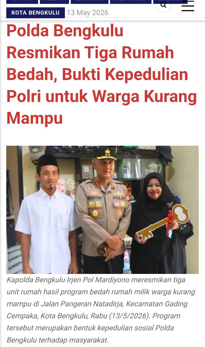 Azam78461's tweet photo. Polri hadir melayani penuh kepedulian, menjaga keamanan, mengayomi, dan selalu siap membantu masyarakat kapan pun dibutuhkan.

#PengabdianUntukNegeri https://t.co/iBgxMc2Odi