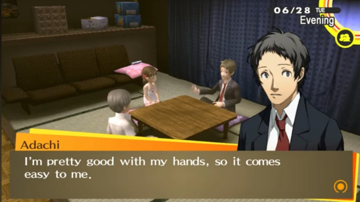 Mentosberi's tweet photo. im kinda scared theyre also going to replace his specific adachi line https://t.co/AURFwniYfw