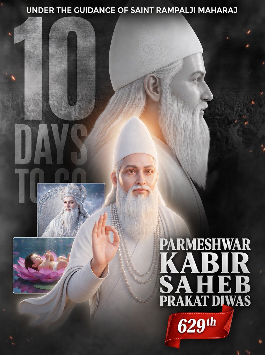 SatlokAshram's tweet photo. 10 DAYS LEFT ⏱️ https://t.co/aQ7rtCBTnp