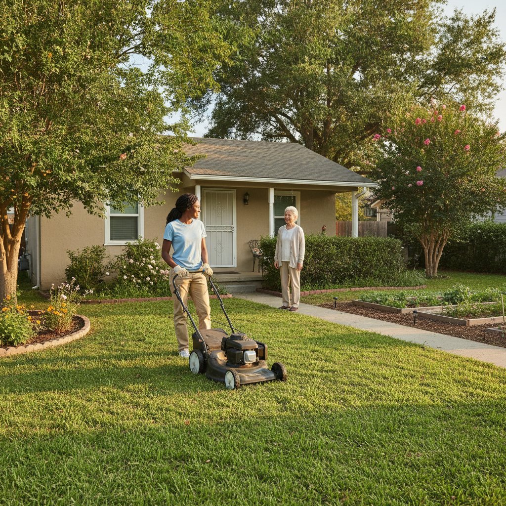 IWTMYL's tweet photo. A quarter-acre lawn costs $900–$4,000 a year to maintain professionally. For many neighbors, that's impossible. Here's what the math really means—and how volunteers change it.
https://t.co/zjPMkRyJWJ
#PTSDawareness #FlagDay #CommunityChange #NonprofitImpact https://t.co/5w7JfRYQ8f