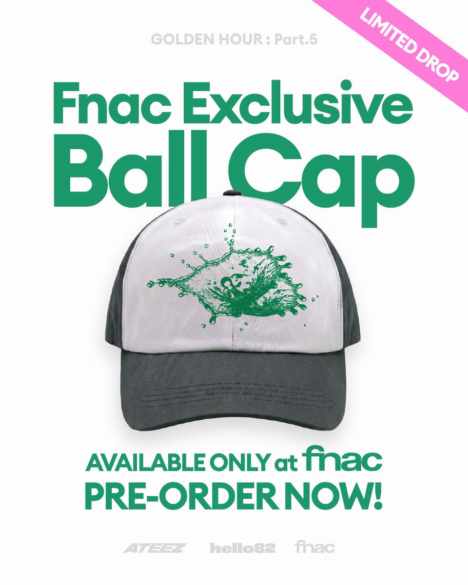 hello82EUROPE's tweet photo. LIMITED DROP INCOMING!
Be the BADDEST one with the Fnac Exclusive Ball Cap 😎

PRE-ORDER ONLY at Fnac! ⬇️
🔗 https://t.co/ioFzzJHT9O

@ATEEZofficial
#ATEEZ #에이티즈 #GOLDENHOUR #GOLDENHOUR_Part5 #BAD https://t.co/oa3FAiyrnJ