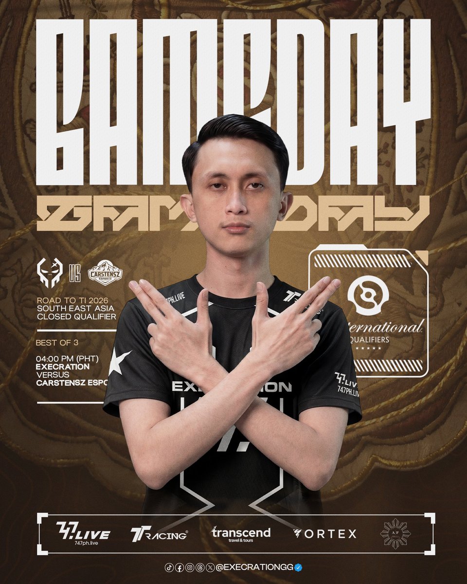ExecrationGG's tweet photo. Subokan ang bagong lakas sa itatapat sa halimaw!
๐ ๐ฎ๐ฉCarstensz | 4:00PM UTC+8 | Best of 3
#ExeShot #747Live #TTRacingPH
#RoadToTI #DOTA2 https://t.co/jSHxatL4vb