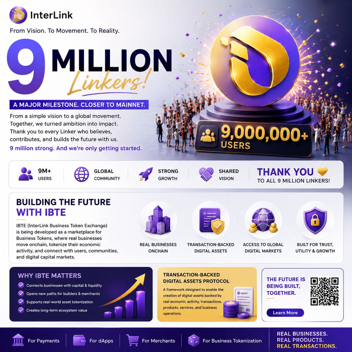 ajay_devilhackz's tweet photo. 9 million Linkers. One ecosystem. Endless possibilities.

InterLink continues its journey toward Mainnet while IBTE prepares to connect real businesses with blockchain through business tokenization. The next chapter of Web3 is taking shape. 

#InterLink #ITLG #IBTE #Web3 #Mainnet https://t.co/zSiqMekznn