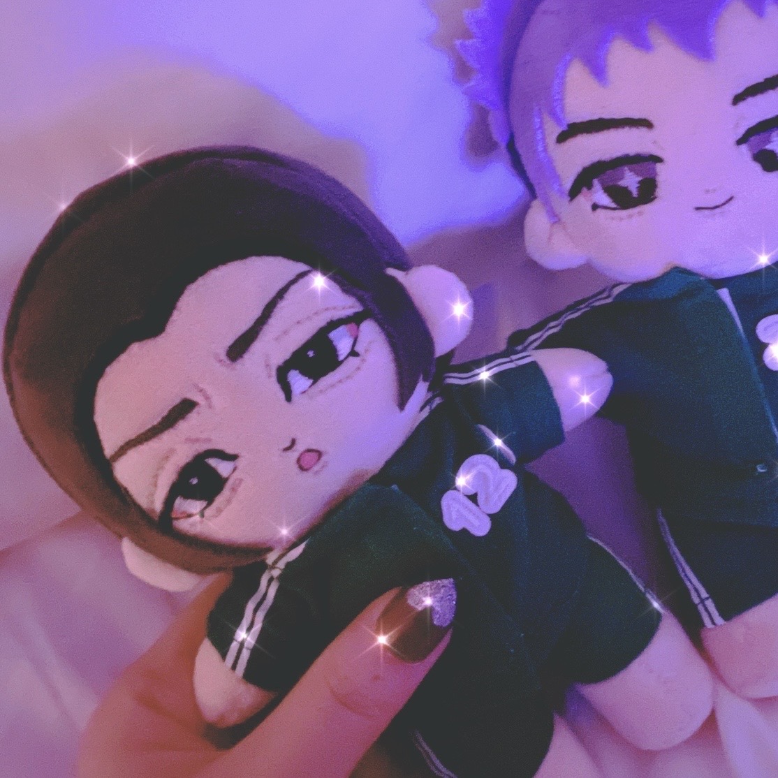 rinrihoukai's tweet photo. Handmade Nam-gyu and Thanos plushies ❕❕❕✨✨✨ https://t.co/bpfjiLdg6F