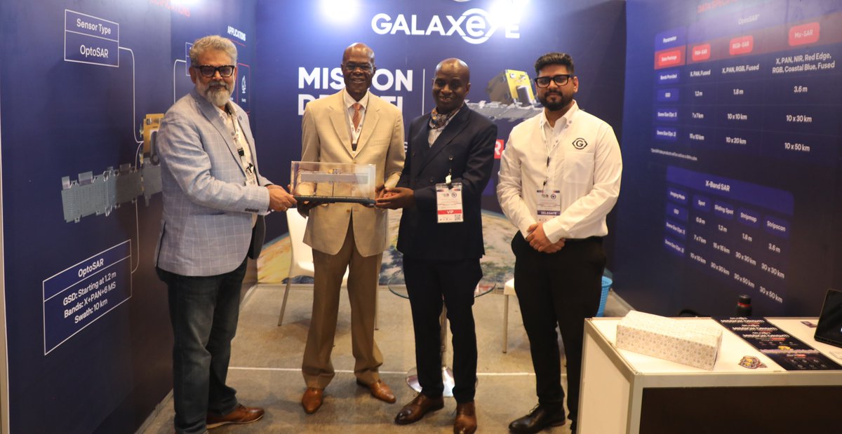 GalaxEye's tweet photo. @GalaxEye was proud to participate in the Global Data Festival and Kenya Space Expo & Conference 2026, hosted by the Government of Kenya and organized in partnership with the @SpaceAgencyKE in Nairobi, Kenya.

Over four days of insightful discussions and collaboration, our team engaged with #policymakers, industry leaders, and members of the global space community on the growing role of #EarthObservation in addressing critical challenges across regions.

Representing GalaxEye, Dr. Deb Jyoti Pal, Sr. VP – Business Development, delivered an Industry Presentation and was a featured speaker and panelist in the "Space for Natural Resource Management (NRM)" session, sharing insights on the application of advanced Earth Observation technologies to address environmental and resource management challenges.
Ravi Raj Singh Gaur, Manager – Partnerships, served as a panelist in the session "International Collaborations in Space Projects: Challenges and Opportunities," highlighting the importance of strategic international partnerships in advancing the global space ecosystem.