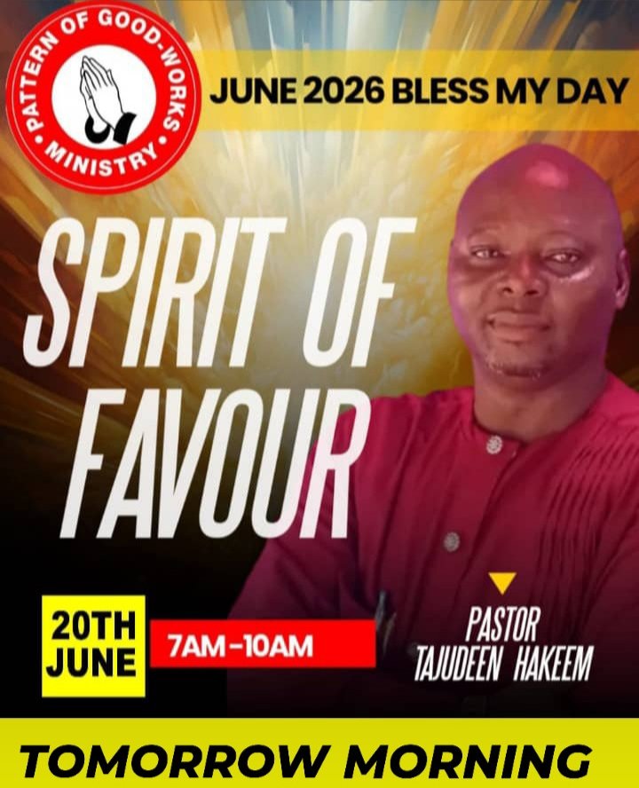 MinistryPgm's tweet photo. 👉 YOU SHALL RECEIVE THE MARK OF FAVOUR 

👉 CONGRATULATIONS 
COVENANT OF FAVOUR MUST SPEAK

PGM 14 OYEKUNLE STR AMJE HOTEL B/STOP, ALONG LAGOS-ABEOKUTA EXPRESS ALAGBADO B/4 TOLLGATE

BE THERE,, NEVER MISS IT https://t.co/jpsQLvwm4l