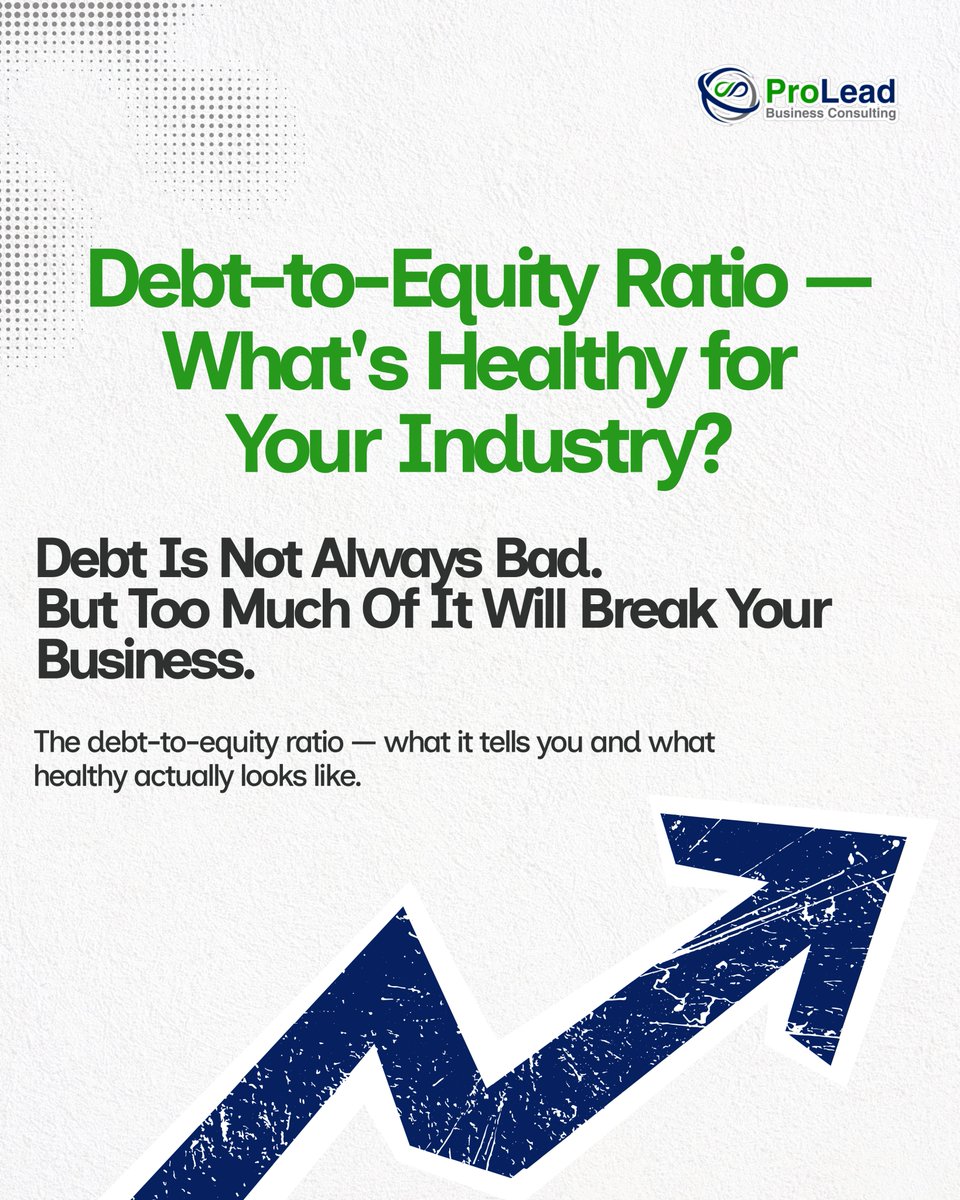 ProLead2's tweet photo. 1/ Your D/E ratio tells lenders and investors one thing: How much skin you have in the game.
A ratio of 1? Balanced.
Above 2? You're in the red zone.
Below 1? You might be leaving growth on the table.

But here's the real insight... 🧵 https://t.co/Rh26ZT561E