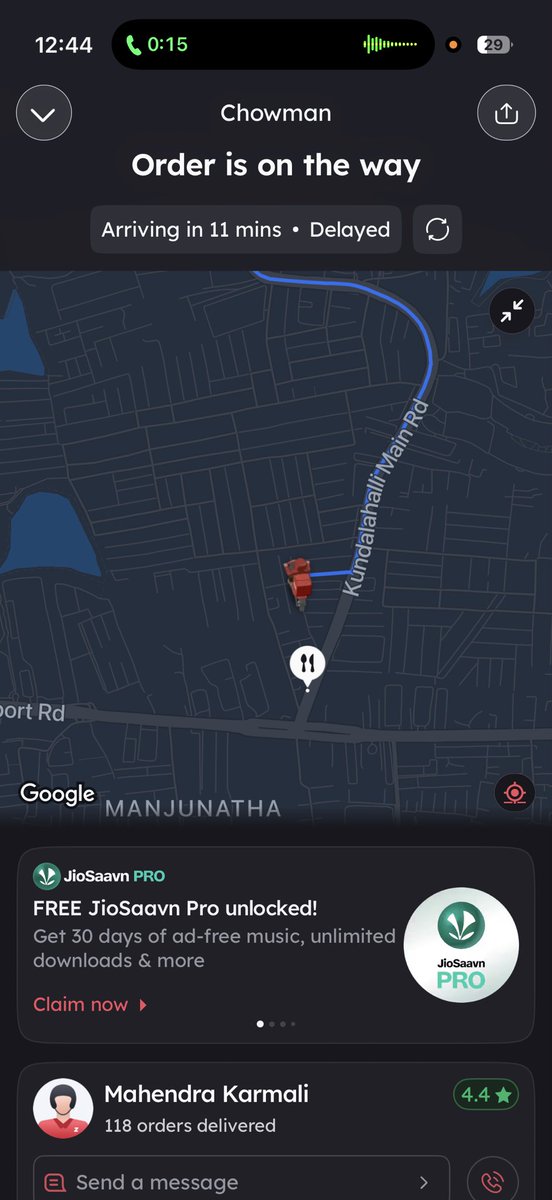 RacesWorktop0l's tweet photo. Such a scam app and poor support from the scammer @deepigoyal app @zomato my order is delayed and they are no support at all.. https://t.co/eHngGbPwAX
