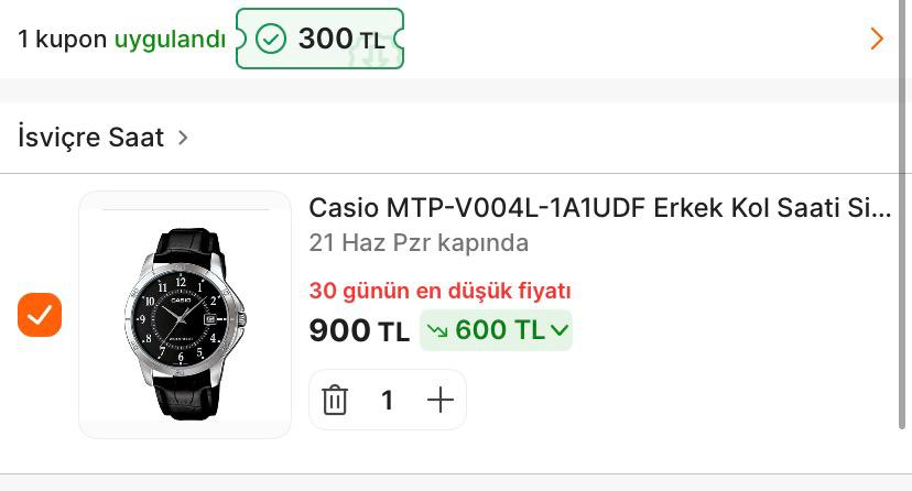 dropfirsat's tweet photo. 🛍️  Casio MTP-V004L-1A1UDF Erkek Kol Saati Siyah Kadran İyon Kaplama 1 ATM Suya Dayanıklı

💰 Sepette 300₺ Kuponla 900₺

🔗 https://t.co/hZd3rsB5oB

💚Whatsapp Önemli Fırsatlar https://t.co/7HNEkcR0bo

#işbirliği #hepsiburada https://t.co/IkXbcJYBtL