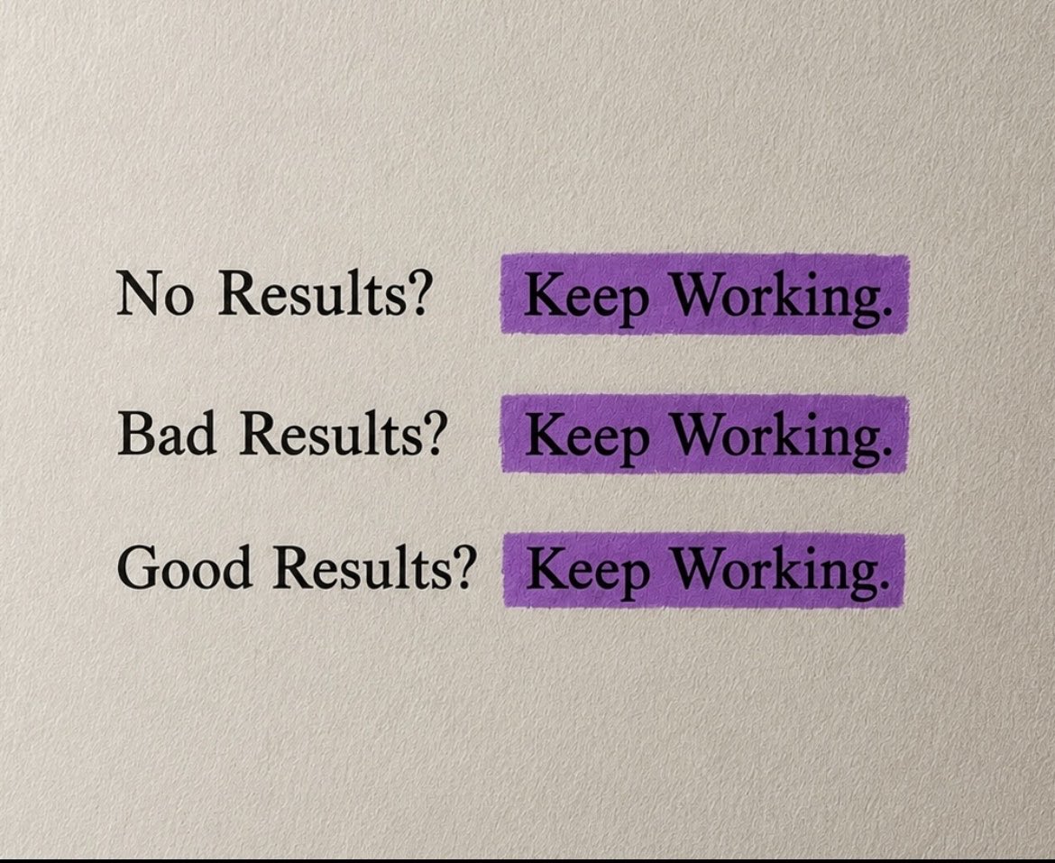 cencyy_'s tweet photo. No views? Keep posting.

No consistency? Keep showing up.

No results? Keep working. 

GM. Say it back.💜 https://t.co/0CIcF0sn0A