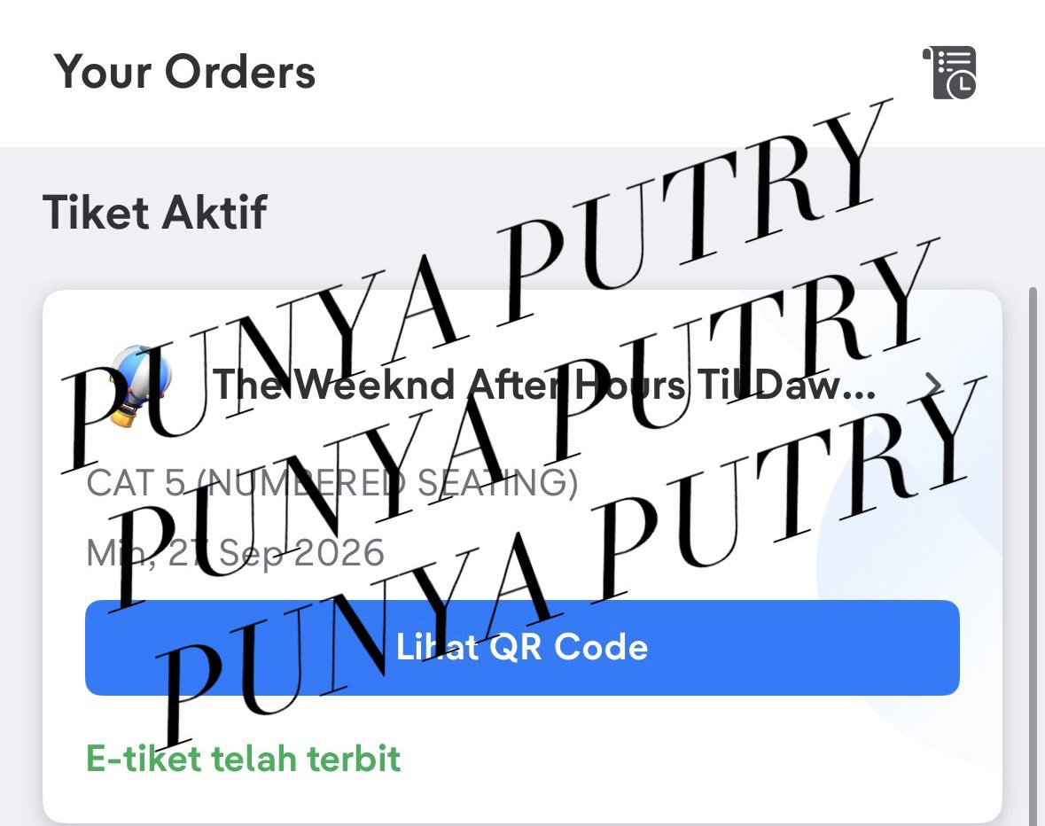 utyduality_'s tweet photo. HALLO NUMPANG WTS TIKET YAH.

THE WEEKND DAY 2 (2TIKETS) CAT 5
NORMAL PRICE AJA

AMAN YAH ATAS NAMA AKU SENDIRI, DIURUS SAMPE TIKET FISIK
BOLEH CICILAN TP HRS DP DULU

YANG MAU BOLEH DM KE IG: PUTRYAISYAH_

#theweeknd #theweekndtour #theweekndconcert
#theweekndinIndonesia https://t.co/G7qHvHdeqn