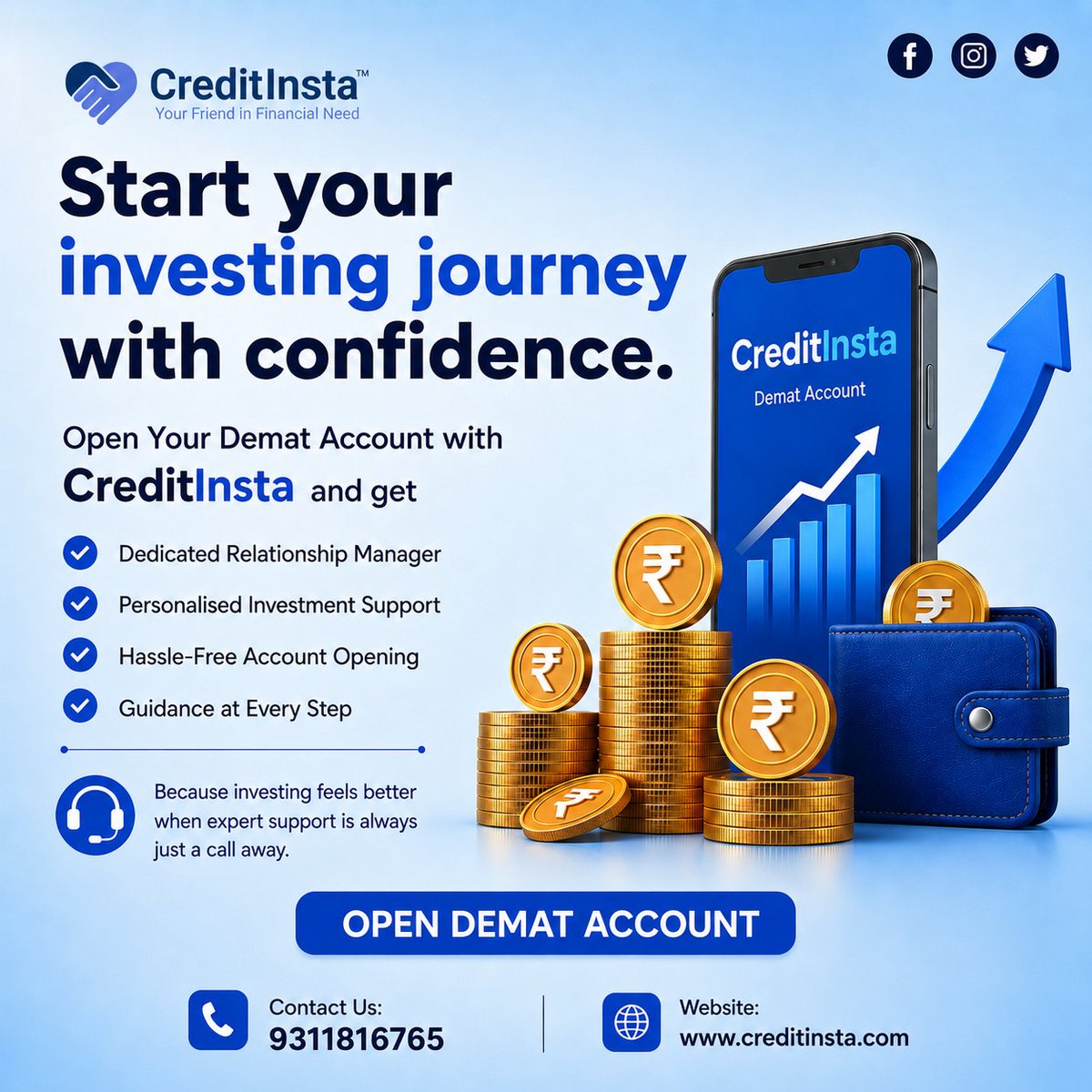 Creditinsta_'s tweet photo. 📈 𝗬𝗼𝘂𝗿 𝗶𝗻𝘃𝗲𝘀𝘁𝗺𝗲𝗻𝘁 𝗷𝗼𝘂𝗿𝗻𝗲𝘆 𝗱𝗲𝘀𝗲𝗿𝘃𝗲𝘀 𝘁𝗵𝗲 𝗿𝗶𝗴𝗵𝘁 𝘀𝘁𝗮𝗿𝘁.
𝗦𝘁𝗮𝗿𝘁 𝗯𝘂𝗶𝗹𝗱𝗶𝗻𝗴 𝘆𝗼𝘂𝗿 𝗳𝗶𝗻𝗮𝗻𝗰𝗶𝗮𝗹 𝗳𝘂𝘁𝘂𝗿𝗲 𝘁𝗼𝗱𝗮𝘆.

#DematAccount #InvestSmart #FinancialGrowth #InvestingJourney #FinancialPlanning  #CreditInsta https://t.co/q7TSxUqNMN