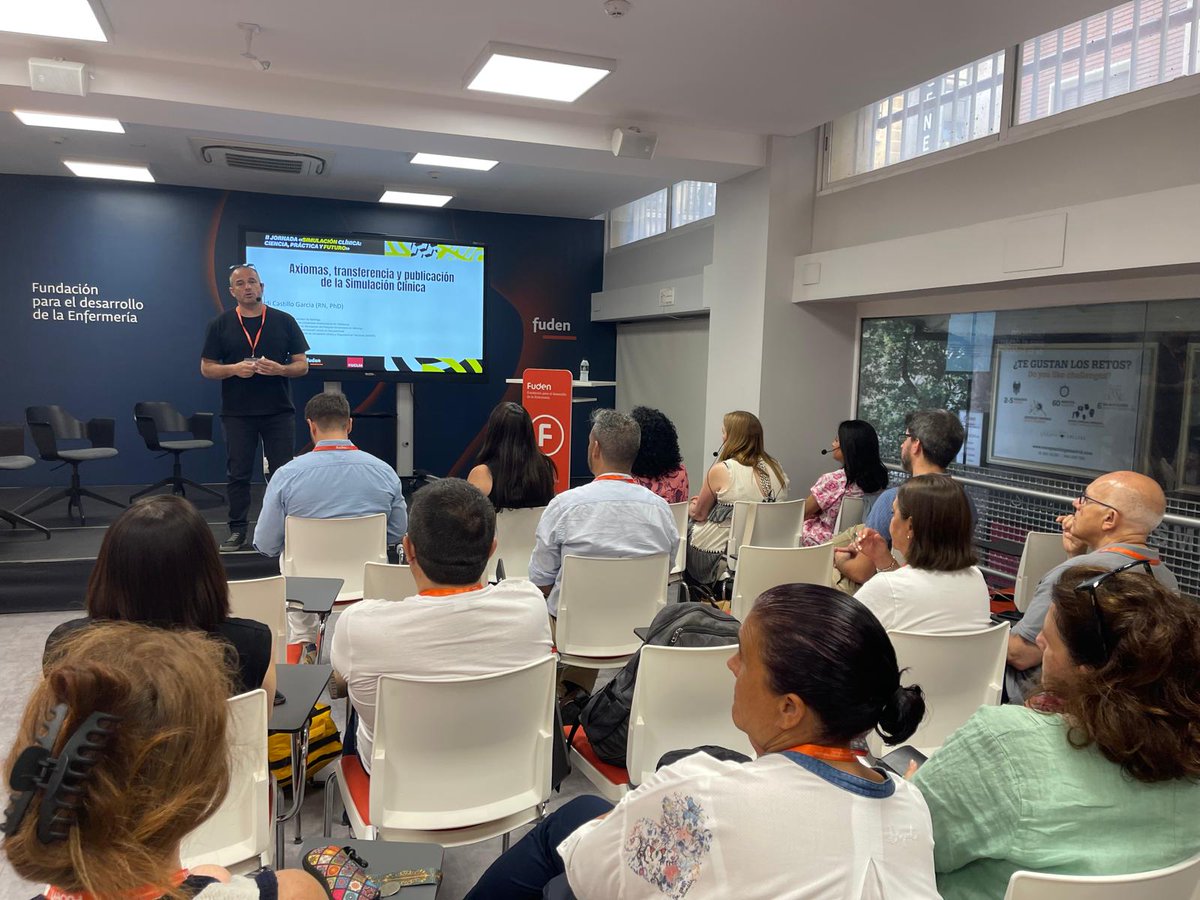 fuden_es's tweet photo. 🚀Arranca la II Jornada “Simulación clínica: ciencia, práctica y futuro” con la ponencia inaugural, que corre a cargo de Jordi Castillo, presidente de @Sessep_Esp
#JornadaSimulación #SimulaciónClínica #Enfermería #Fuden https://t.co/WXIqAsKnVD